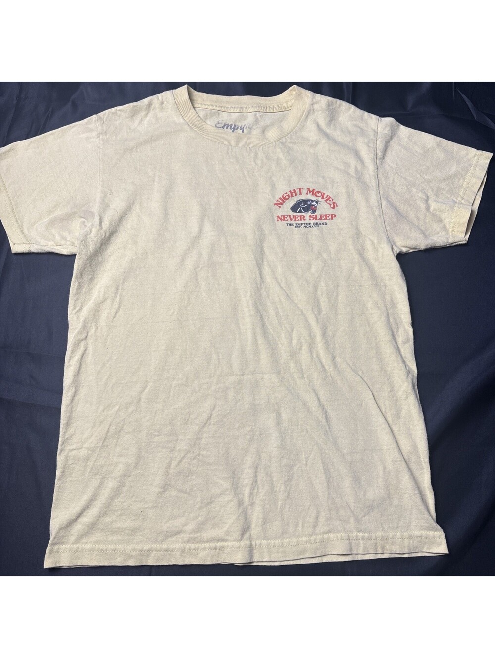 Empyre Night Moves Never Sleep Small Cream T-Shirt